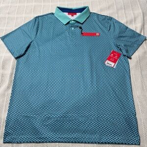 Redvanly Blake Polo Shirt XL Blue Geometric Golf